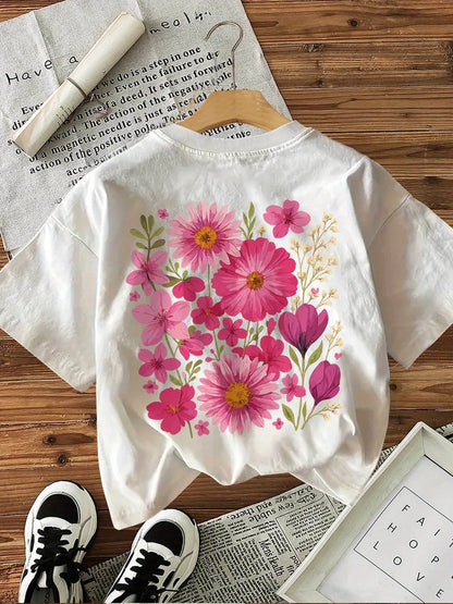 Floral Graphic T-shirt for Kids
