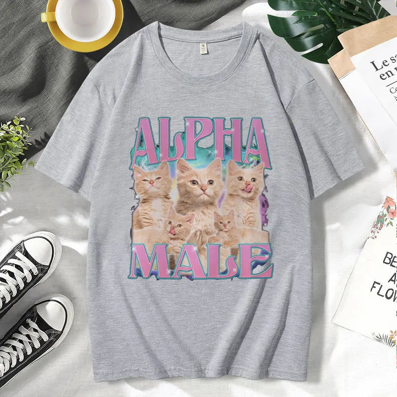 alpha male meme t-shirt for kids
