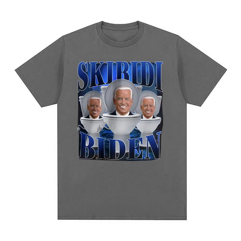 skibidi biden funny meme t-shirt for kids and teens