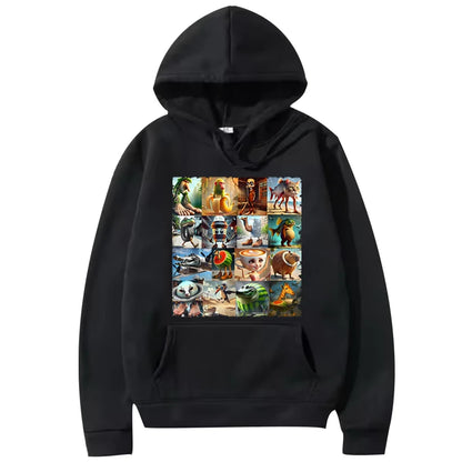 Funny Meme Graphic Hoodie for Kids