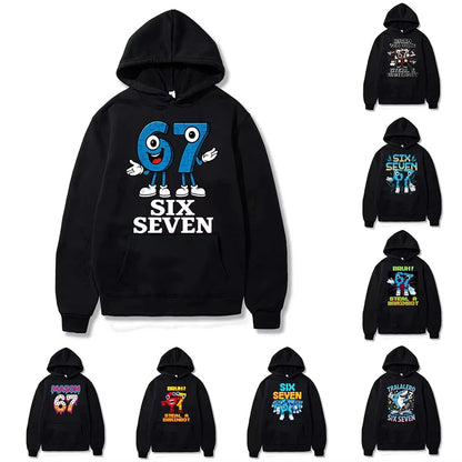 Bruh 67 Six Seven Kids Hoodie