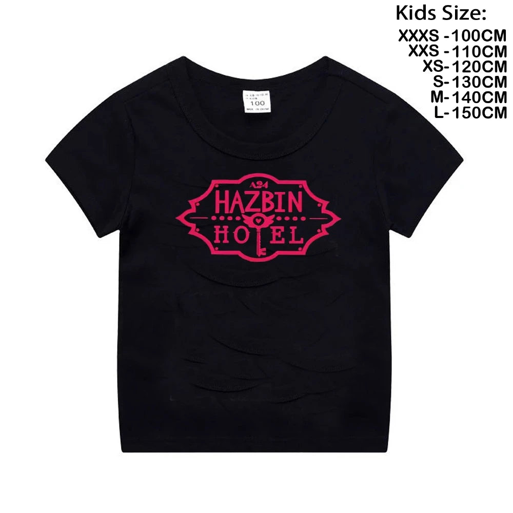 vox gaslighter hazbins hotels graphic t-shirt for kids
