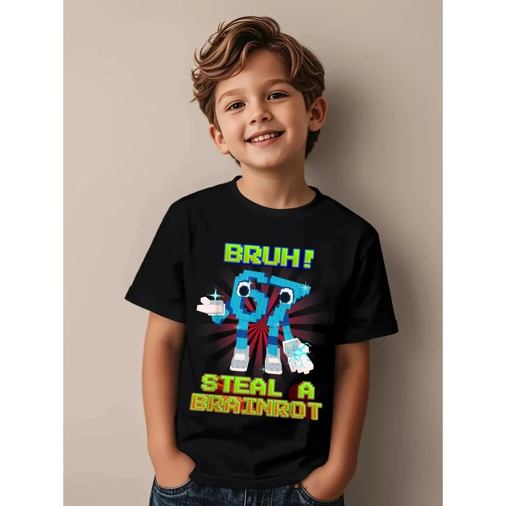 67 six seven math joke t-shirt for kids