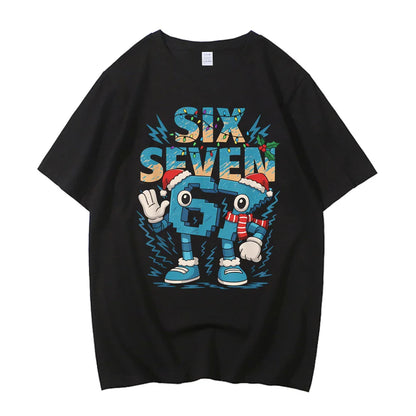 Funny Six Seven Gaming Meme T-Shirt for Boys