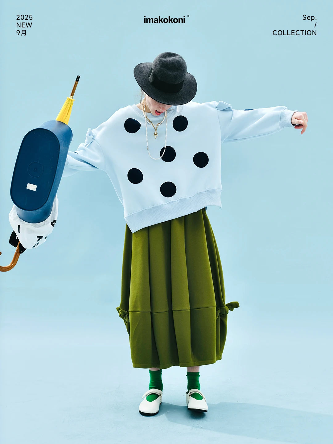 polka dot bowknot blue hoodie for kids