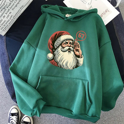 Christmas Santa 67 Graphic Hoodie for Kids