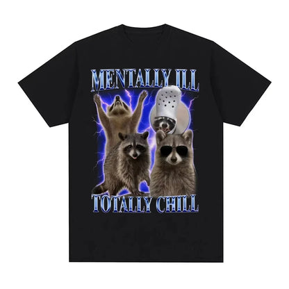 Funny Raccoon Meme T-shirt for Kids