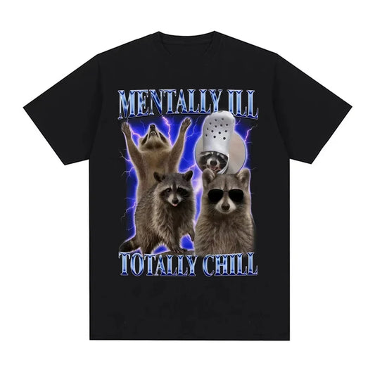 Funny Raccoon Meme T-shirt for Kids
