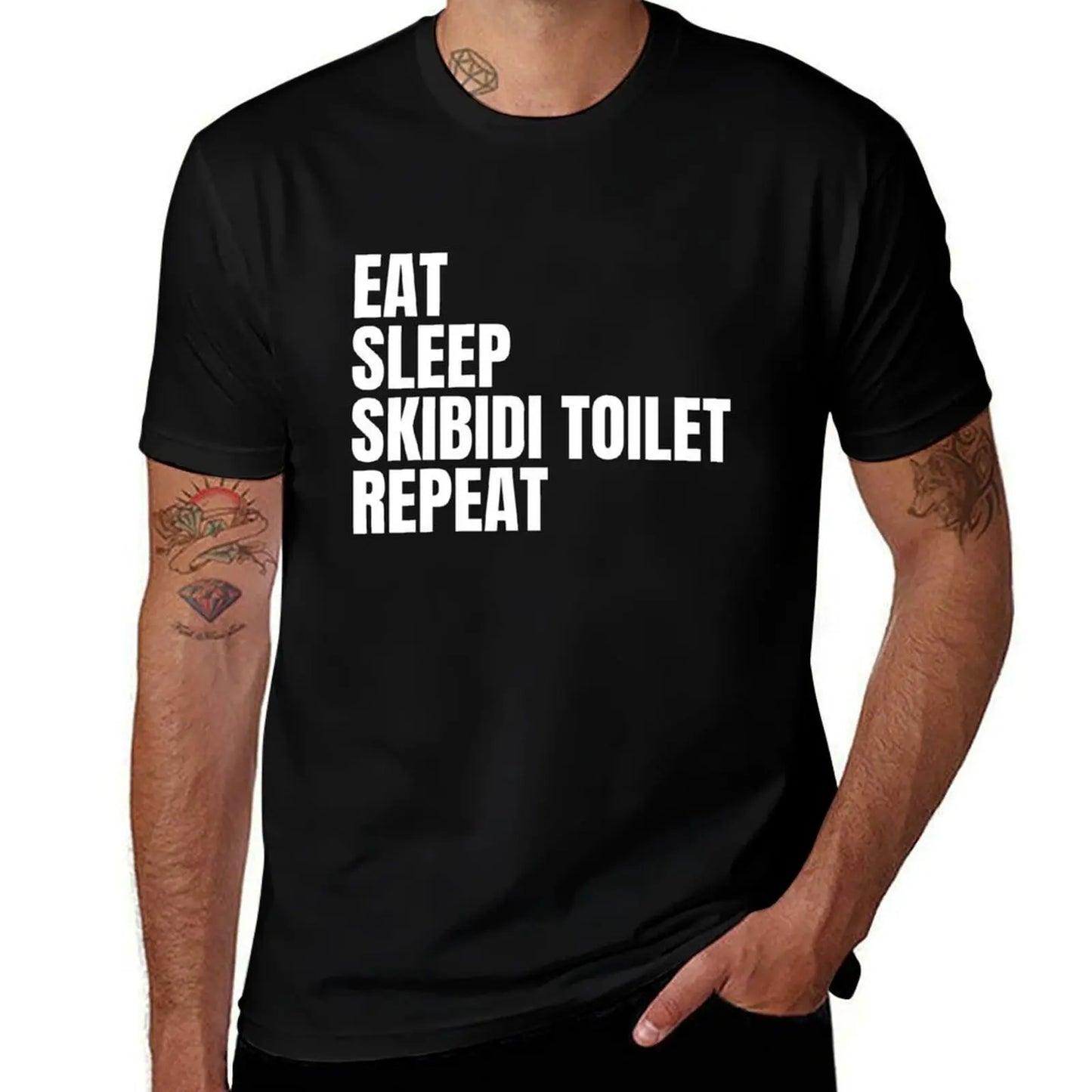 eat sleep skibidi toilet repeat t-shirt