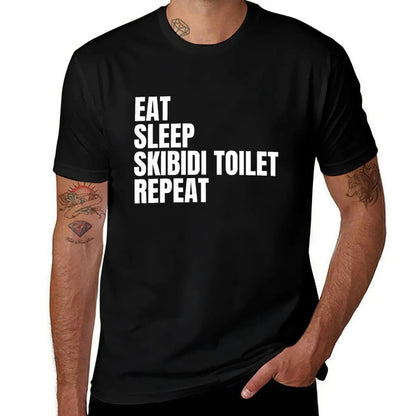 Eat Sleep Skibidi Toilet Repeat T-Shirt