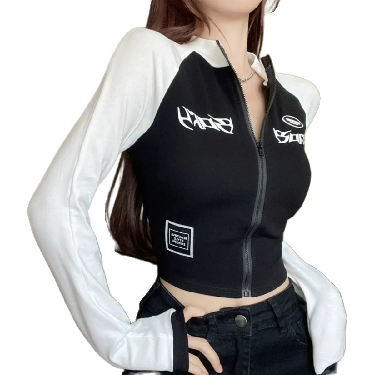 zippered long sleeve t-shirt for kids