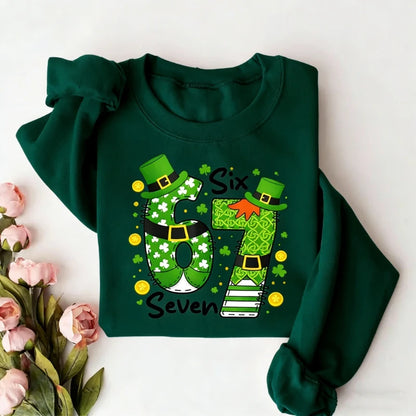 Lucky Clover Design Hoodie for Kids