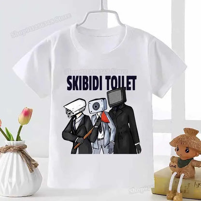 Skibidi Toilet Graphic T-shirt for Kids