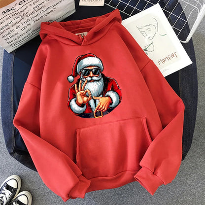 Christmas Santa Graphic Hoodie for Kids