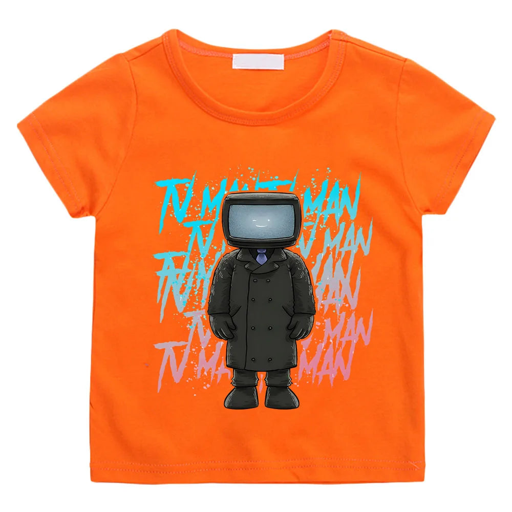 skibidi toilet graphic t-shirt for kids