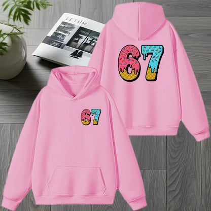 Double-Sided Printed Hoodie with Fun Design
