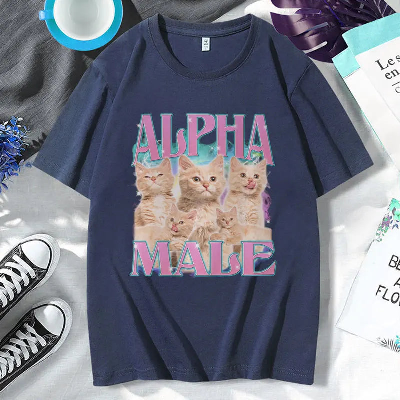 alpha male meme t-shirt for kids