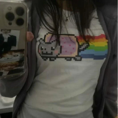 Cute 2000s Aesthetic Graphic T-Shirt for Kids