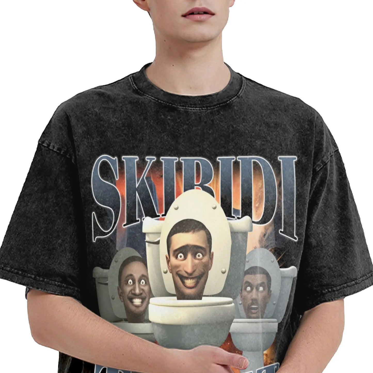 skibidi toilet meme t-shirt for kids