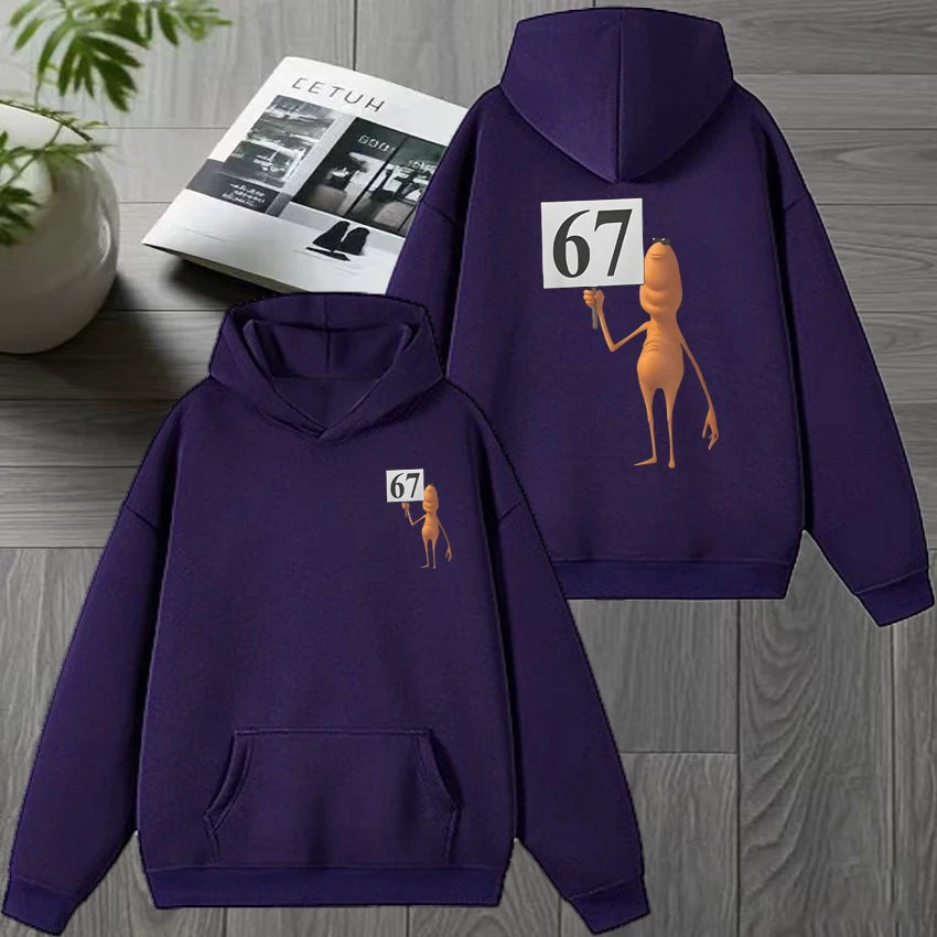 marcus the worm meme graphic hoodie