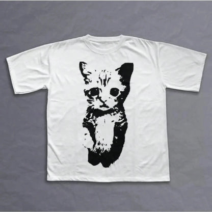 Cat-Themed Graphic T-Shirt for Kids