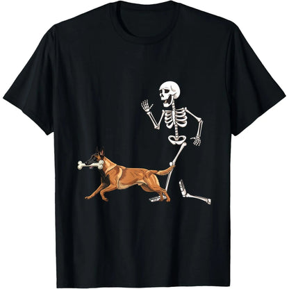 Funny Skeleton Dog T-Shirt for Kids
