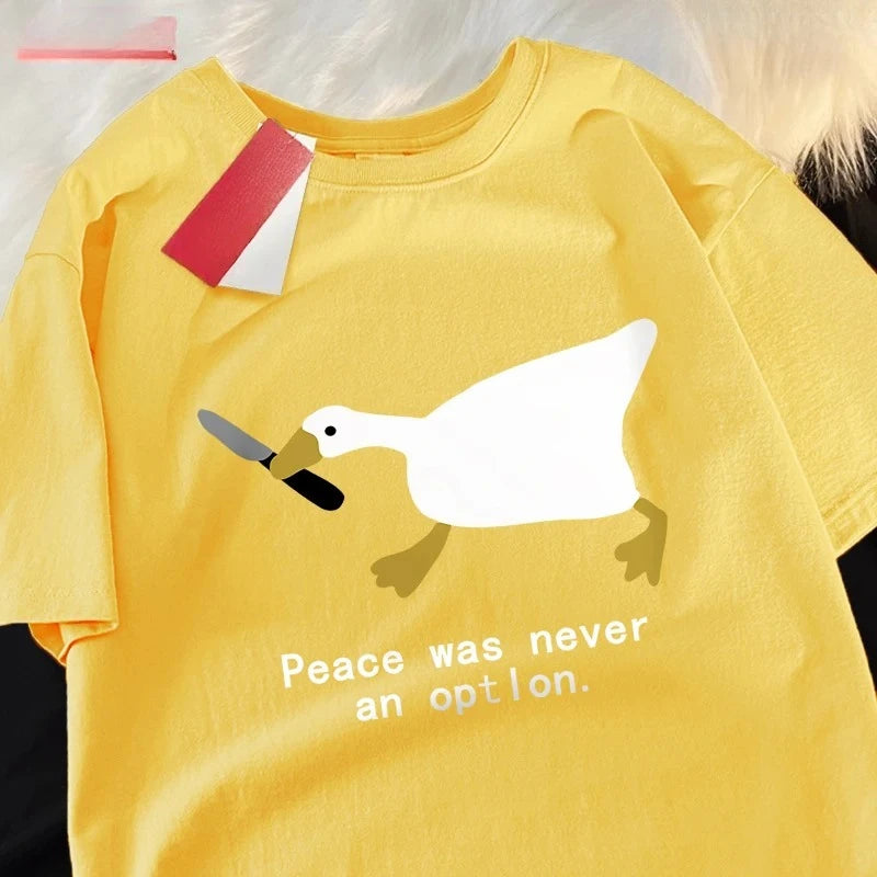 peace was never an option t-shirt