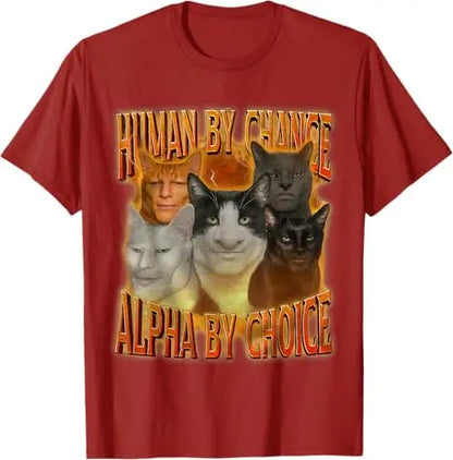 Alpha Cat Meme T-Shirt for Kids