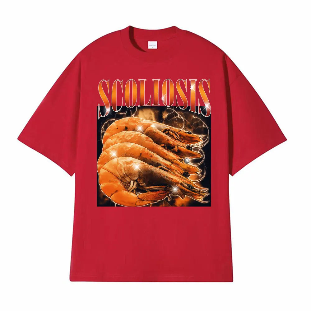 fun shrimp graphic t-shirt for kids