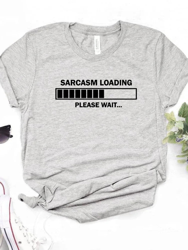 sarcasm loading t-shirt for kids