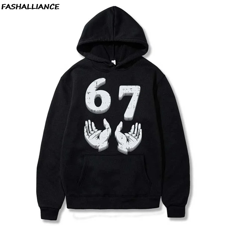 funny 67 six seven hoodie for kids
