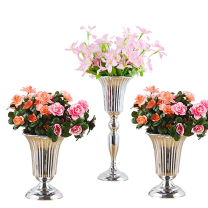 Silver Flower Vase Set for Kids' Parties