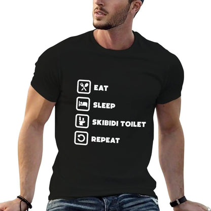 Eat Sleep Skibidi Toilet Repeat T-Shirt