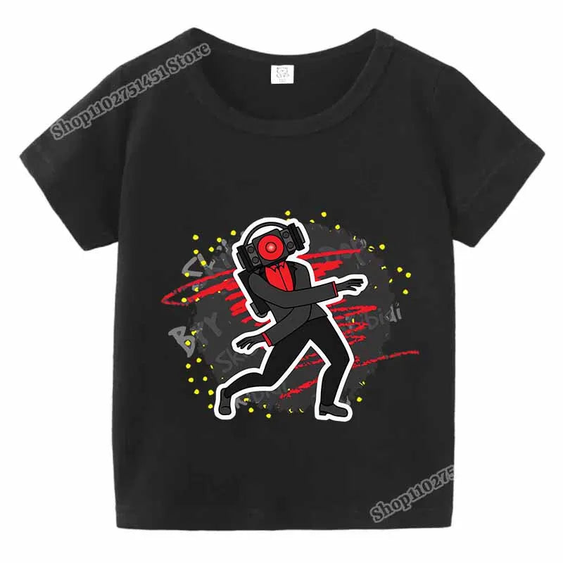 skibidi toilet kids summer t-shirt