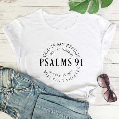 Psalms 91 Graphic T-shirt for Kids