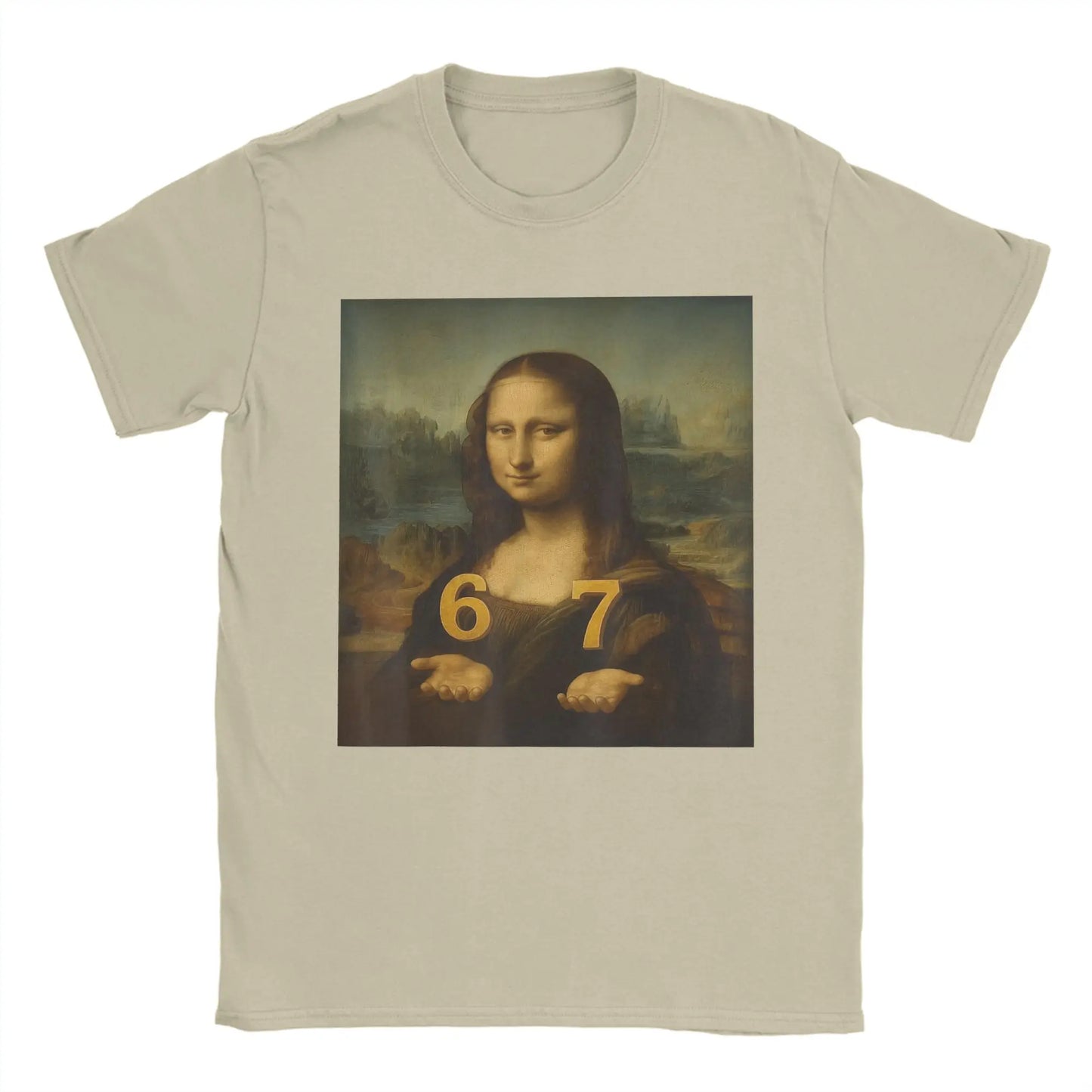 funny meme t-shirt with mona lisa design for kids