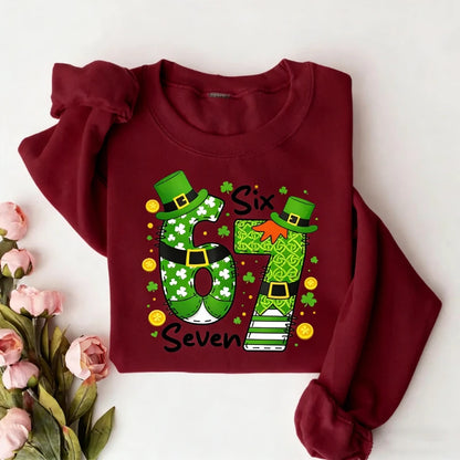 Lucky Clover Design Hoodie for Kids