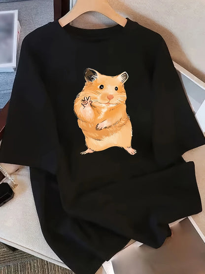 Cute Hamster Graphic T-Shirt for Kids