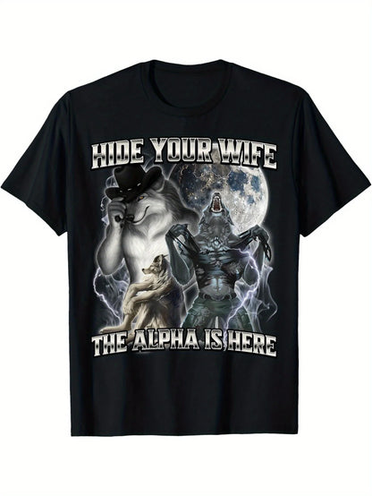 Alpha Wolf Graphic T-Shirt for Kids