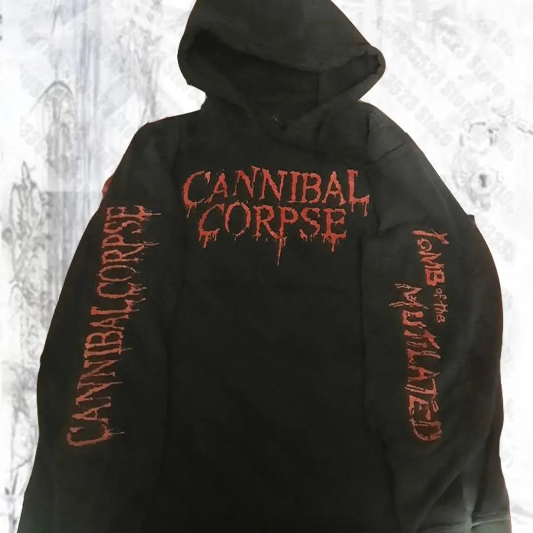 graphic print hoodie with skibidi style design