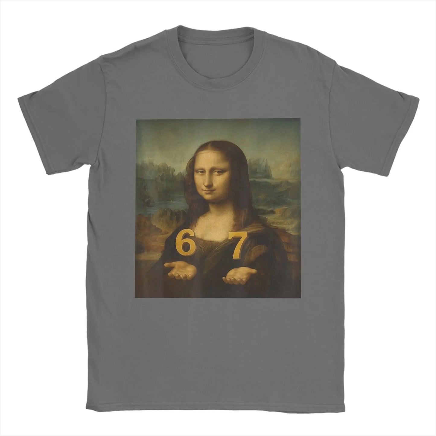 funny meme t-shirt with mona lisa design for kids