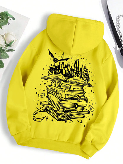Funny Book Graphic Hoodie for Kids