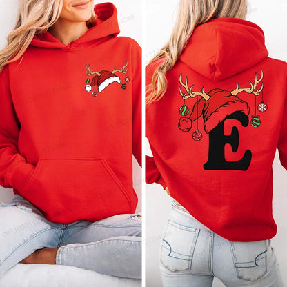 Red Heart Print Hoodie for Kids
