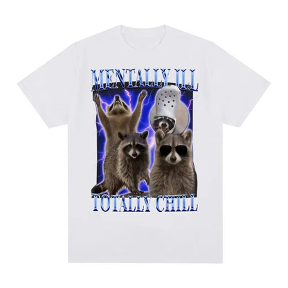 Funny Raccoon Meme T-shirt for Kids