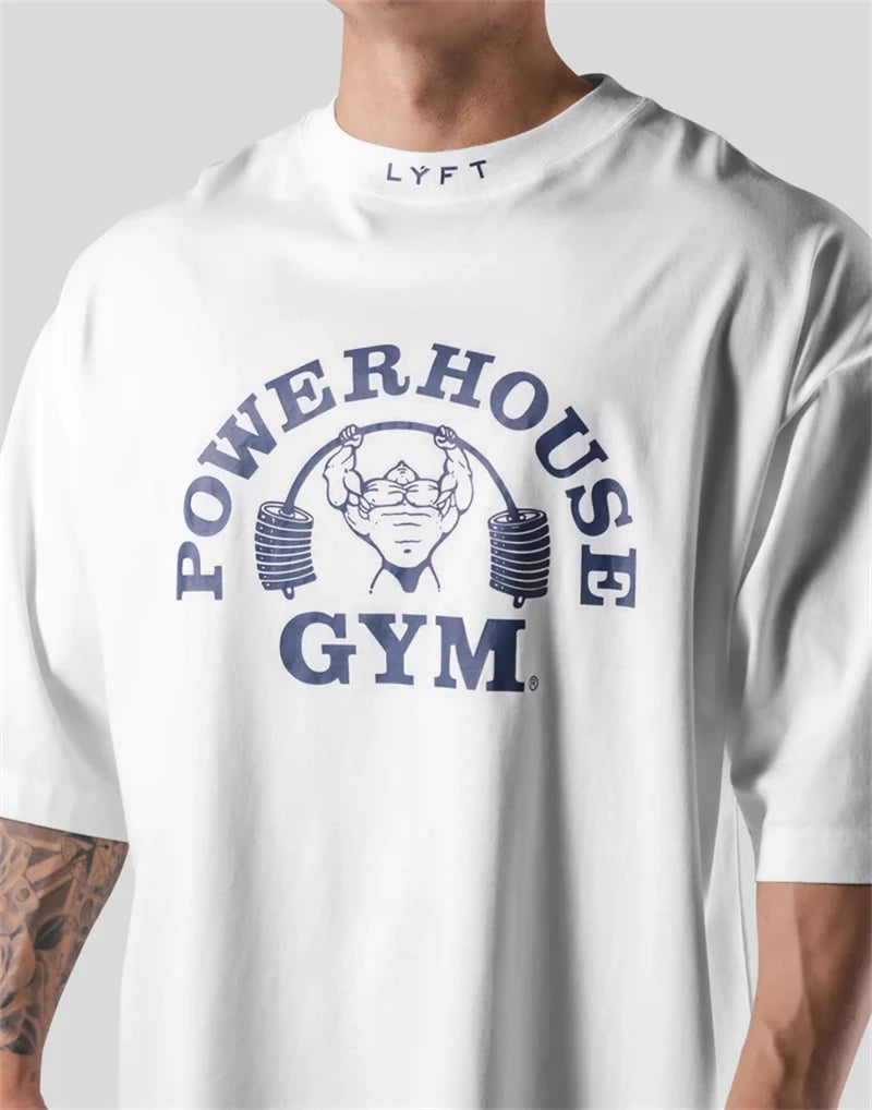 powerhouse gym graphic t-shirt for kids