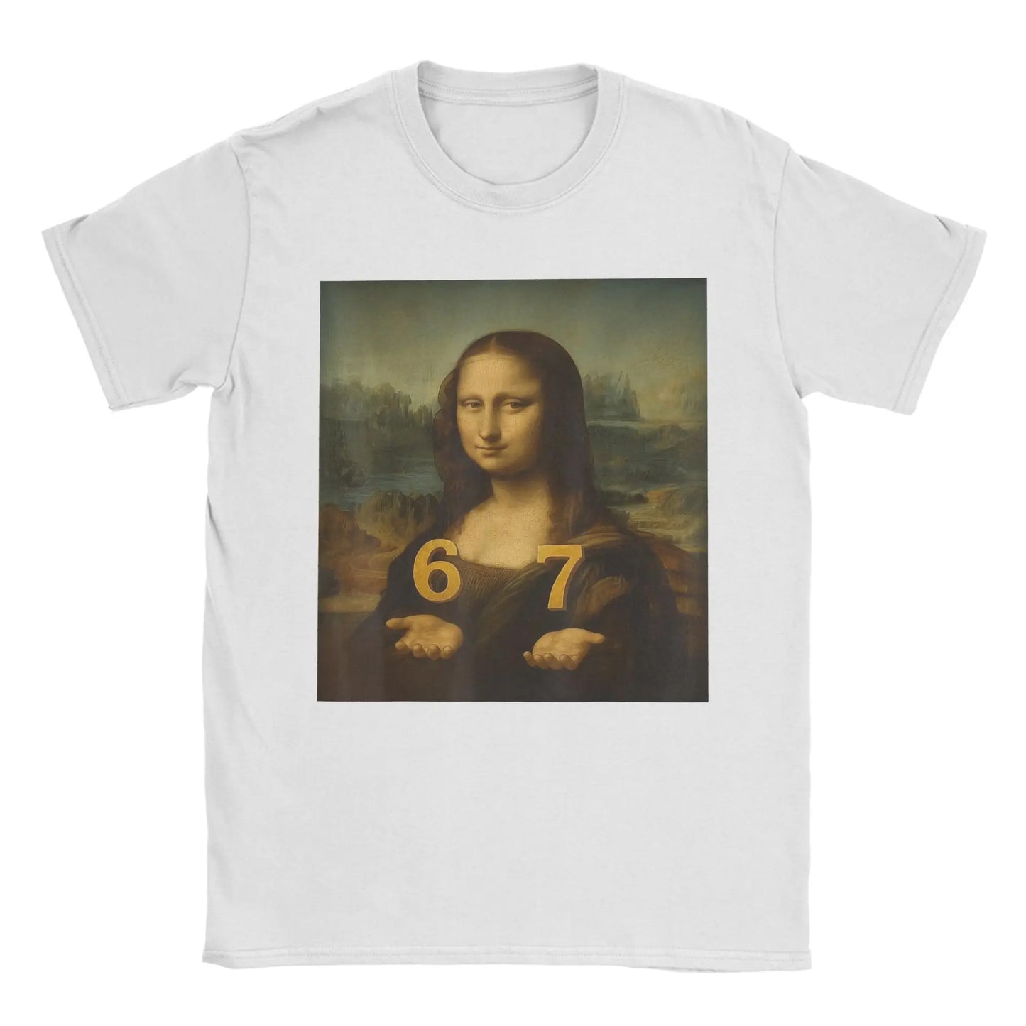funny meme t-shirt with mona lisa design for kids