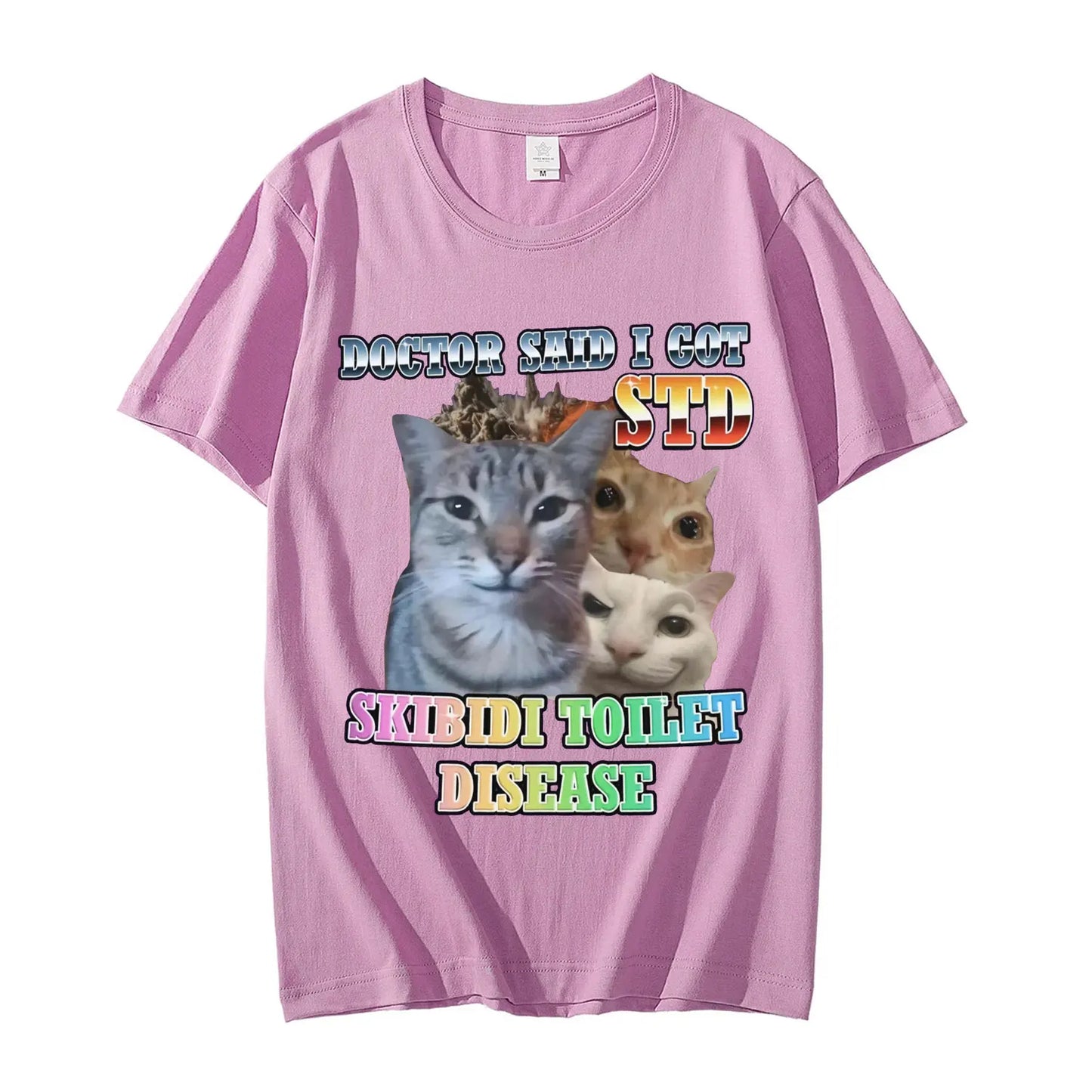 skibidi toilet meme cat t-shirt for kids