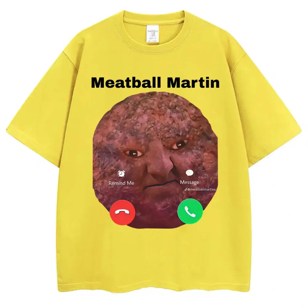 meatball martin graphic t-shirt for kids