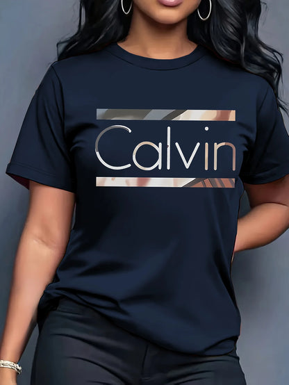 Kids' Casual Cotton Skibidi Letter T-shirt