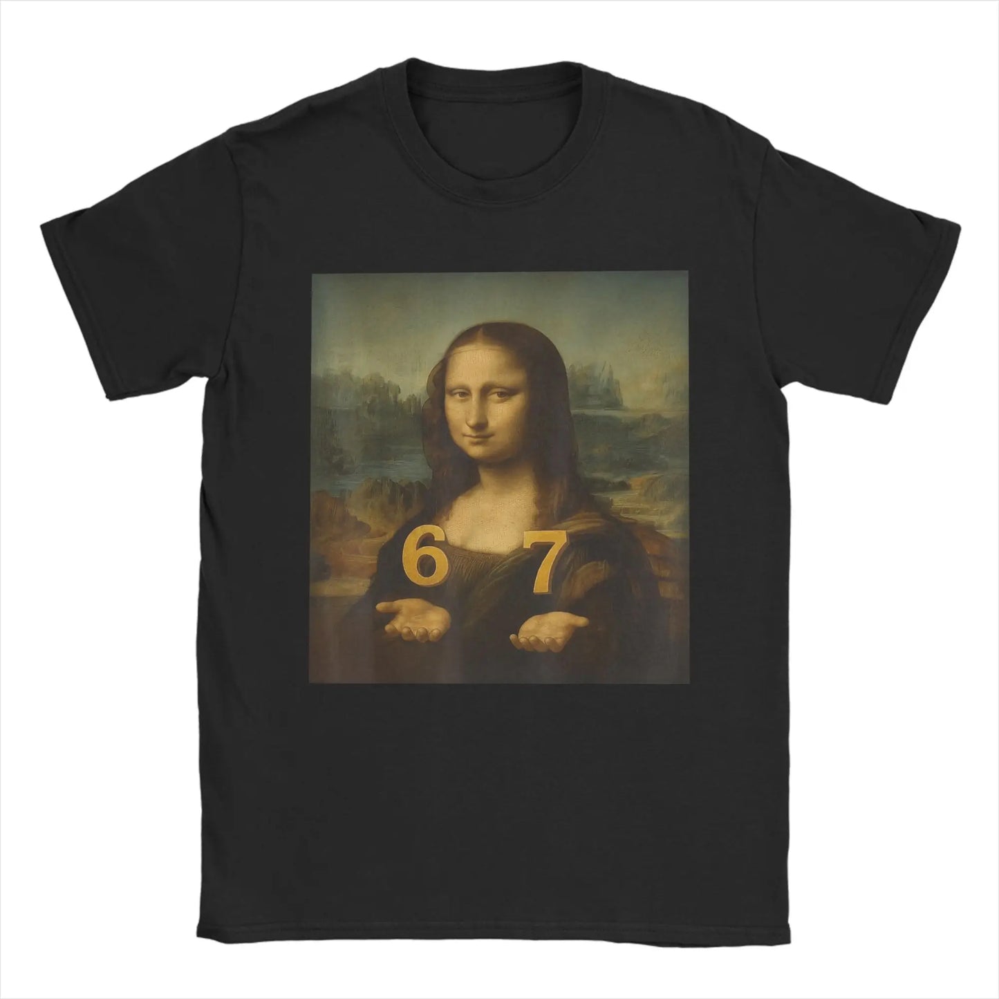 funny meme t-shirt with mona lisa design for kids